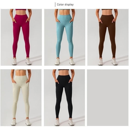 Leggings a vita alta con tasche ad alte prestazioni