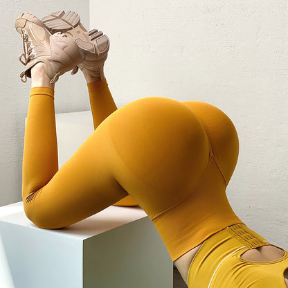 Leggings sportivi a vita alta effetto push up