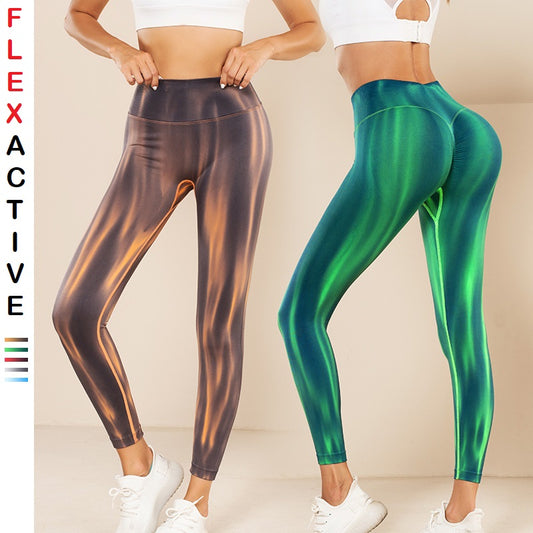 Leggings sportivi elasticizzati a vita alta
